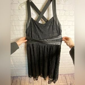 Dress for fun black lace dress sz XXL